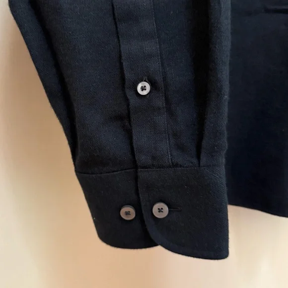 UNTUCKit Men's Wrinkle-Free Cotton Veneto Shirt Lightweight Black Relaxed XXL - Picture 7 of 13